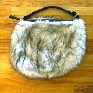 Faux fur purse